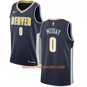 Maillot NBA Denver Nuggets Emmanuel Mudiay 0 Nike 2017-18 Navy Swingman - Homme